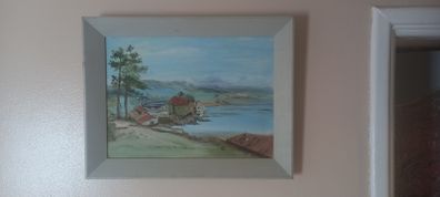 Nice Vintage (1986) framed & signed Painting