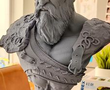 Kratos God of War bust - 3D printed