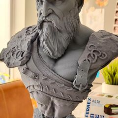 Kratos God of War bust - 3D printed