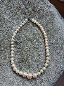 Vintage Chunky Faux Pearl Necklace