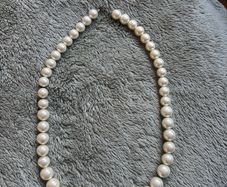 Vintage Chunky Faux Pearl Necklace