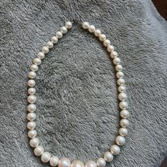 Vintage Chunky Faux Pearl Necklace
