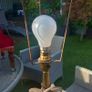 Pair of v heavy Corinthinian lamp stands fully working, tall, Irish, D18 Image 5