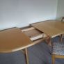 Vintage mid century table and 4 chairs. Solid beechwood. Fully functional. Image 5