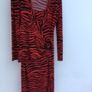 Black/Red Animal Ribkoff Dress (12) as new. Image 4