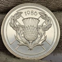 United Kingdom 1986 2 Pounds Silver Proof XIII Commonwealth Games UNC COIN