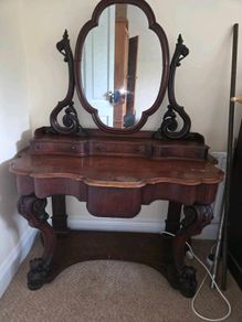 Walnut antique dresser