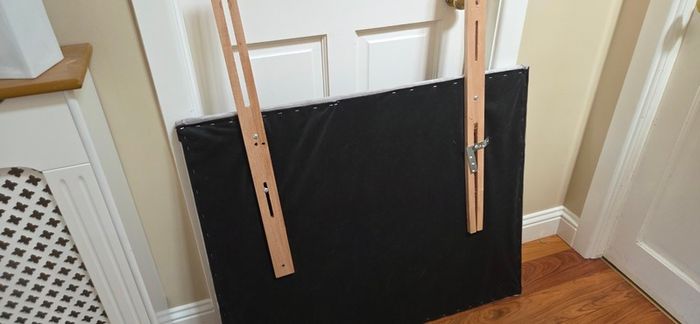 Single Bed Grey Velvet Headboard
