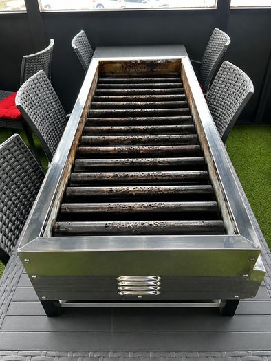 Commercial Kebab Grill 100 cm Stainless Steel.