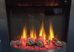 Stanley Argon Bailey Insert Electric Fire Black and Brushed Chrome