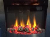 Stanley Argon Bailey Insert Electric Fire Black and Brushed Chrome