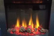 Stanley Argon Bailey Insert Electric Fire Black and Brushed Chrome