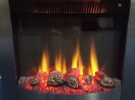 main image for ad Stanley Argon Bailey Insert Electric Fire Black and Brushed Chrome