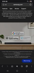Samsung soundboard with woofer and remote