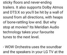 Lg Soundbar  with Dolby Atmos