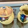 Vintage Stoneware Creamer or Small Jug & Lidded Sugar Bowl made by Badger Hill Pottery Image 9
