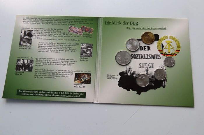 East Germany DDR original vintage coins set
