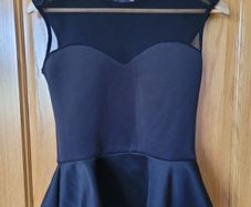 Savida Black Studded Peplum Top
