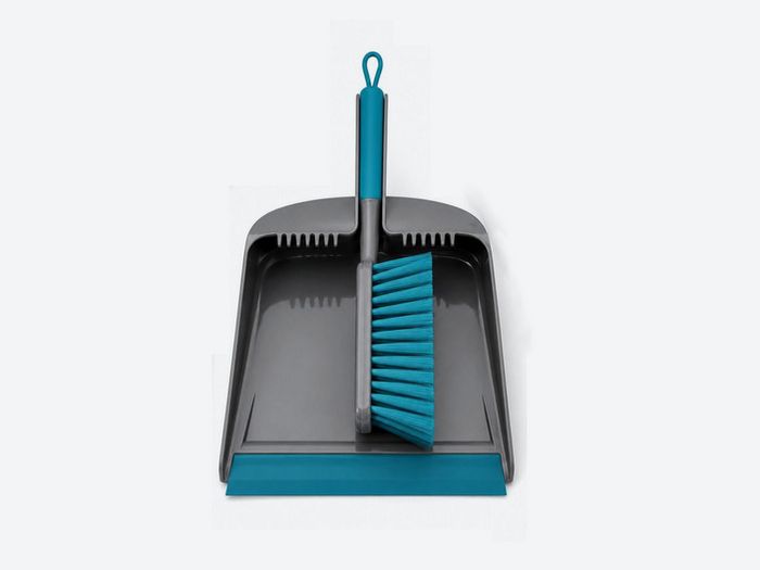 New Grey & Teal Dustpan & Brush Set + matching shoe cover-dusters available
