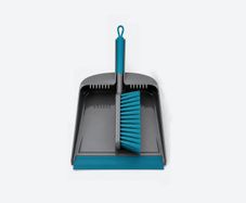 New Grey & Teal Dustpan & Brush Set + matching shoe cover-dusters available