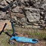 Kids Micro Mini scooter (blue) with removable parent steering handle Image 2
