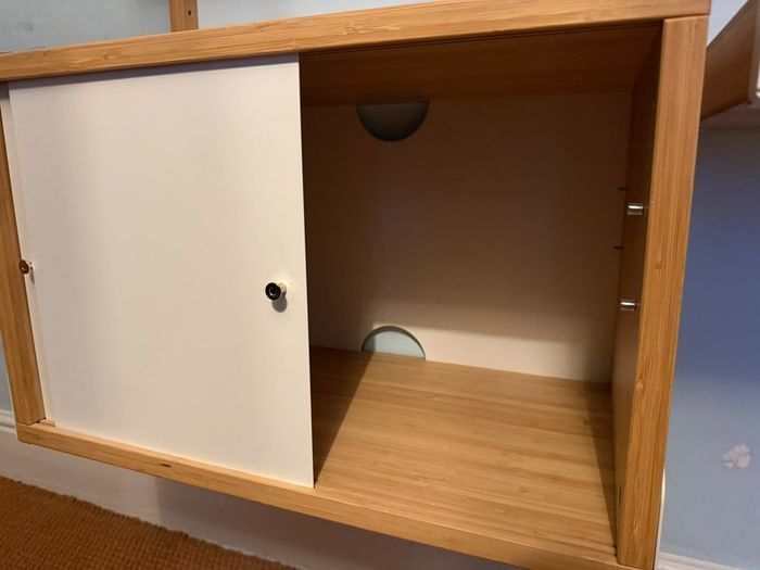 IKEA SVALNAS Bamboo Wall Shelving System