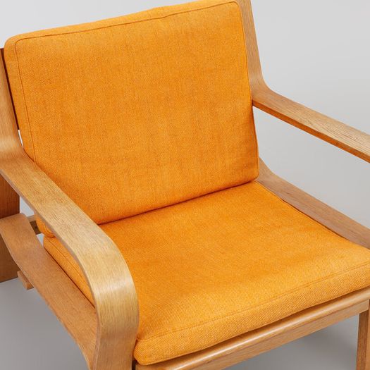 Mid century HANS J. WEGNER. A pair of GE-671 armchairs , Getama
