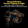 Reflective Tent Guy Ropes - 4M Camping Guide Ropes,4mm Tent Guide Lines Cord with Aluminum Tensioners Adjuster for Outdoor Camping Hiking Caravan Awning Tents (Black, 4mm) Image 6