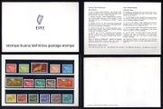 1968-9 Ireland Gerl Definitive Presentation Pack containing a completed mint never hinged (MNH) set of the first Gerl Definitive Stamps