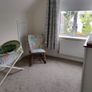 Vintage Style Wooden Rocking Chair with Removable Cushions Nursery Nursing Chair Image 6