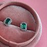 Emerald and Diamond Earrings Image 7