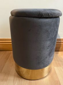 Brand New Velvet Storage Stool