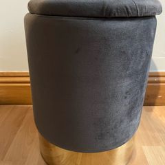 Brand New Velvet Storage Stool