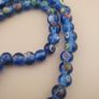 Vintage African Style Eyes Glass bead Necklace 22 inches Image 7