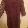 Burgundy lace dress size 8 Image 2