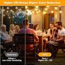 NEW SALE | Outdoor String Lights, 120FT ST38 LED Festoon Lights Outdoor, IP44 Waterproof Globe Garden String Lighting with 60+2 Bulbs, 2200K Outside Patio Lights Image 4