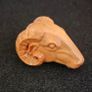 Carved wooden rams head. Image 3