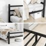3ft Single Bed Frame with Headboard,Heavy Duty Metal Platform Image 7