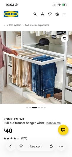 Ikea Pax trousers accessory