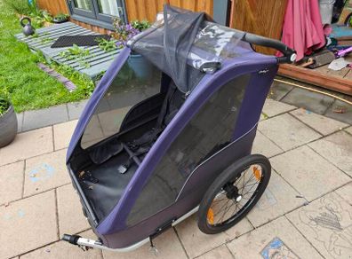 Polisport Trailer + Stroller (2 Child) + 2 Hitches