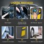 Digital Tyre Inflator, Portable Air Compressor Car Tyre Pump with 3 Nozzle Adaptors and Digital LED Light, 12V Rapid Tyre Inflator Air Compressor for Car Tires and Other Inflatables Image 6