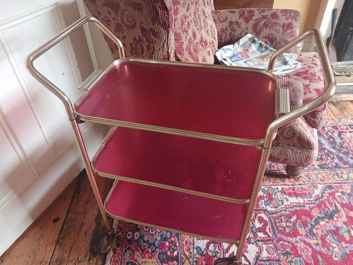 vintage drinks trolley