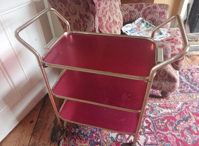 vintage drinks trolley