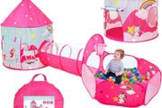 Childrens Play Tent house and Tunnel pop up,Set-Foldable 3-in-1 Kids Tent house unicorn,Toddlers Playhouse Ball Pit Tunnel,Garden Playhouse for Boys Girls Indoor/Outdoor,with Carrying bag (FREE POSTAGE)