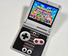 Gameboy Advance SP with IPS screen mod & EZFlash IV