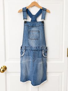 Montony denim pinafore dress age 14