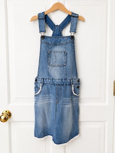 Montony denim pinafore dress age 14