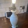 Vintage Antique white onyx marble table lamp Image 10