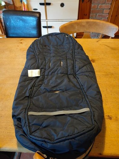 Mamas & Papas black Footmuff,  "Cosy Toes".