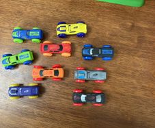 9 small nerf cars
